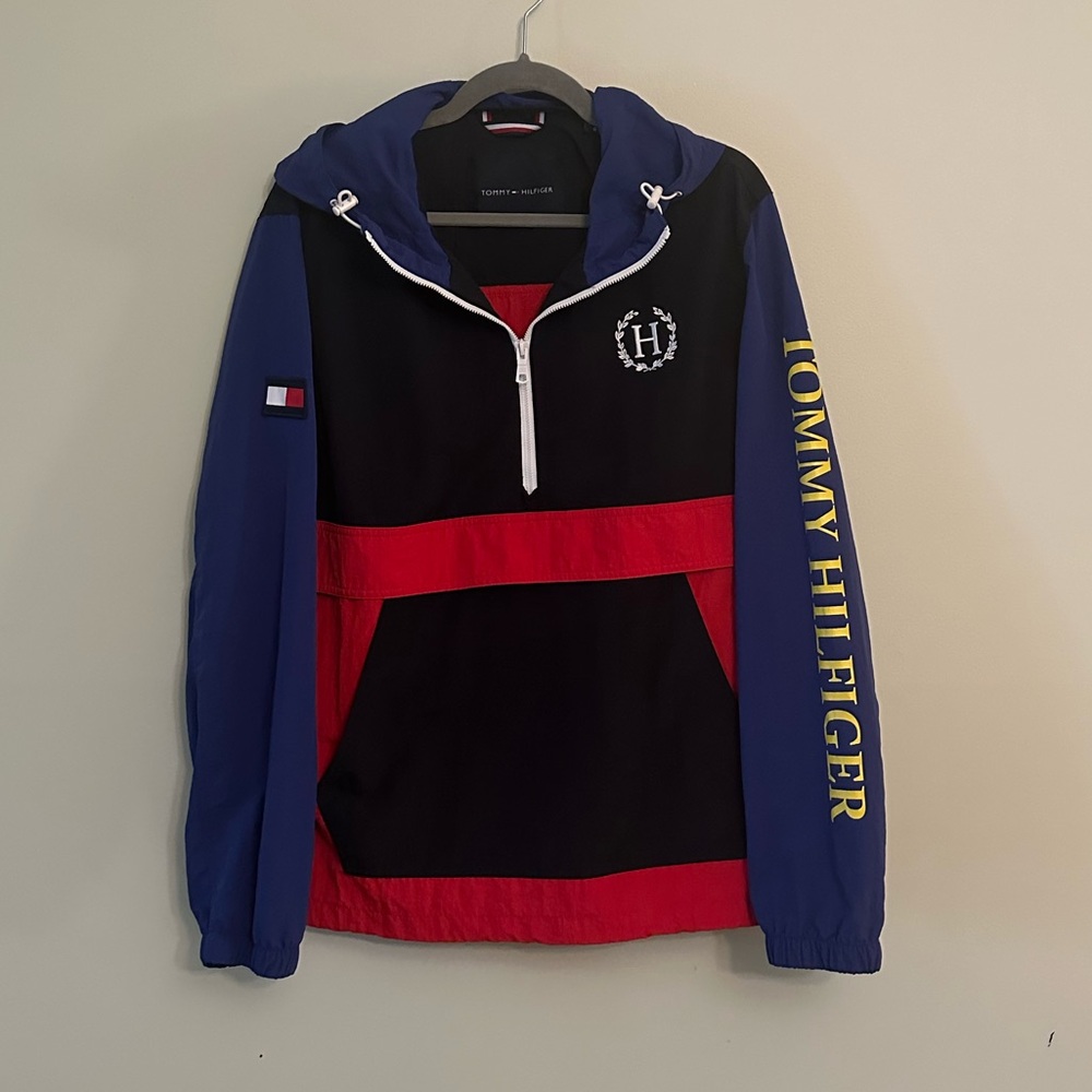 Vintage Tommy Hilfiger 1/2 Zip Windbreaker Jacket
